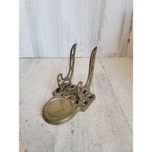 vintage brass book cookbook holder tea light photo holder home decor brass